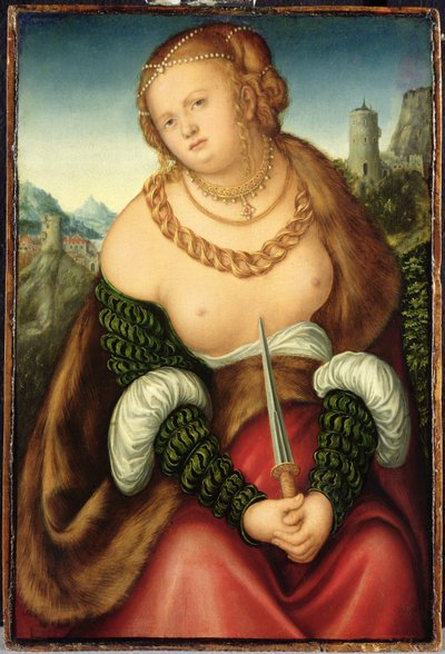 The Death of Lucretia by Lucas studio of Cranach